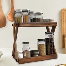 Étagère de comptoir en bois, étagère de cuisine,  rétro rustique, rangement