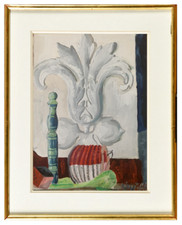 BELLE NATURE MORTE AUX JOUETS SIGNEE 1950 (13)