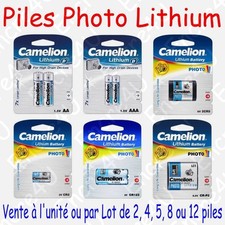 Piles Photo Lithium : AA AAA