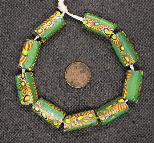 Perles millefiori verre murano - perles,
