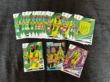 LOT 21 CARDS CARTE PANINI ADRENALYN XL FOOT 2024/25 EQUIPE FCNA NANTES COMPLETE