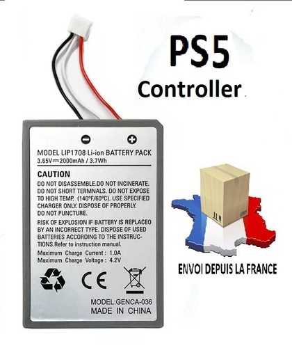 Batterie manette ps5 dualsense - manette,