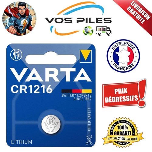 Pile bouton varta lithium - pile,