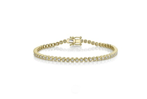 Diamant bracelet tennis - diamant, or