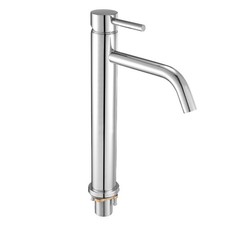 VEVOR Robinet d'évier mitigeur cuisine à poignée unique 195 mm argent chromé