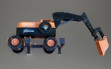 Camion vintage MAJORETTE pelleteuse ech 1:56 pelle sur pneu