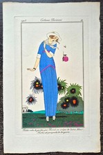 Charles MARTIN Pochoir Mode Art Déco N°99-1913 JOURNAL DES DAMES ET DES MODES