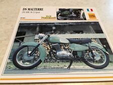 Carte moto DS Malterre 250 AMC M13 Sport 1956 collection Atlas Motorcycle France