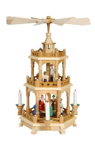 Pyramide noël bois - noël,