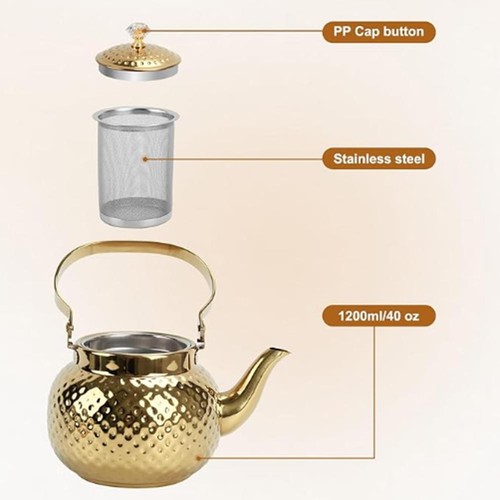 Théière acier inoxydable - théière, en