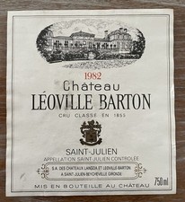 Étiquette Château Léoville