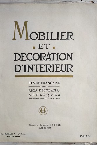 Rare revue mobiliers arts - revue,