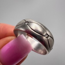 Bague Vintage Argent 925 Taille 54 Anneau Bombé Homme Femme Bijou Ancien