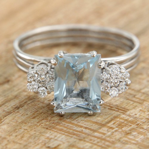 Bague blanc carats k - bague, en