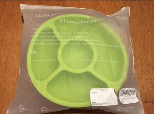 Baby plates silicone divided - silicone,