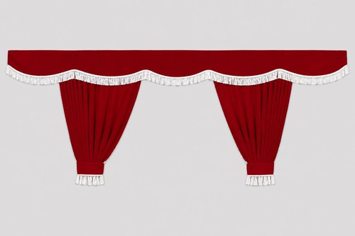 Grands rideaux rouge - , avec