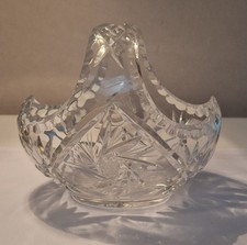 Petit panier vide poche vintage, en Cristal