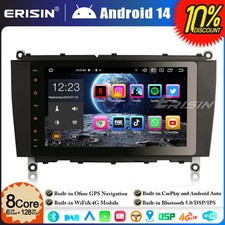 8" 6GO+128GO Android 14 Autoradio GPS DAB+ CarPlay Navi Mercedes W209 C209 A209