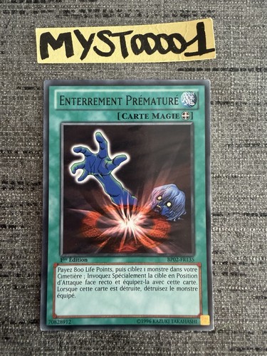 Carte enterrement - yu-gi-oh!,