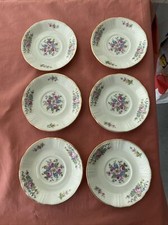 6 sous tasses soucoupe cafe limoges fleur bernardaud table service