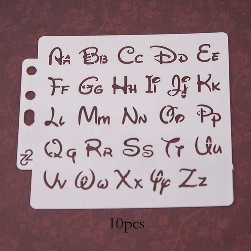 Pièces pochoirs alphabet - 10,