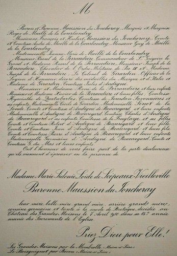 Maussion joncheray scepeaux - joncheray,