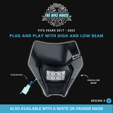 KTM 2017-2023 6 LED Noir Phare Super Brillant 4200 Lumens Tpi Sauf Léger #2