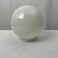 grande boule opaline ancienne luminaire abat jour 19cm