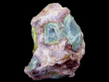 OPALE, VERT, BLEU, QUARTZ - Mine Juanito, Espagne / 7 x 6 x 3cm