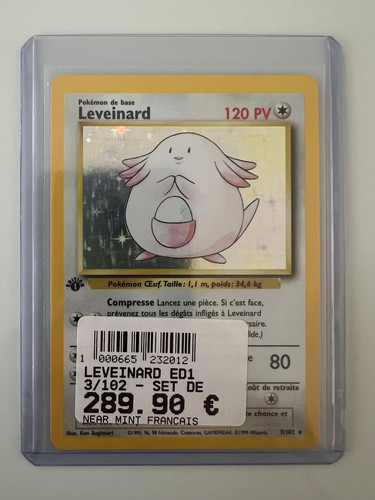 Carte pokemon leveinard 102 - leveinard, 3/102