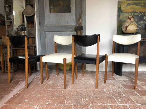 Lot chaises bois et - 4,