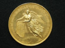 MEDAILLE C.I.ETAIN DORÉ PONSCARME 51mm NAPOLÉON III EXPOSITION UNIV. PATRIS 1867