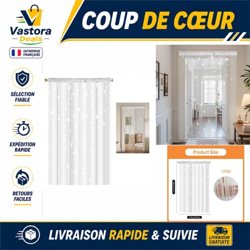 Rideau fils 100x200cm anti - rideau,