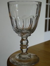BACCARAT 1 ANCIEN VERRE A VIN ROUGE CRISTAL GONDOLE DOUBLE BALUSTRE HT 11,8 CM