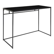 Table Nordic VITA Noire Bureau Table D'Appoint 45x100 Cm