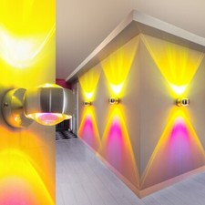 Applique murale Éclairage de couloir Design Lampe de séjour Jaune/Magenta 144069