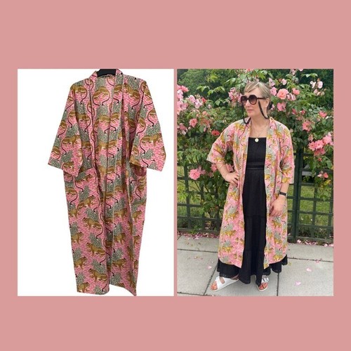 Robe coton imprimée - imprimée, tigre