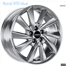 4 jantes RONAL R70 blue 7.5x18 5x108 ET50 en  parfaite état  sans rayures .