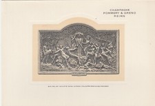 Ancien menu Champagne Pommery