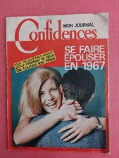 Magazine CONFIDENCES N° 1036 . 1967 . Vintage . Port gratuit .