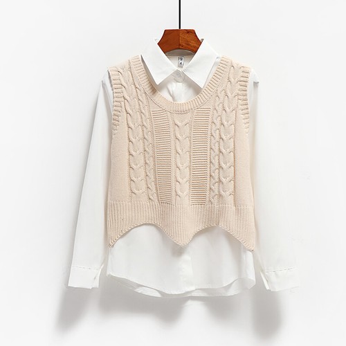 Fille tricot court gilet - fille,