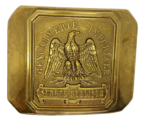 Plaque ceinturon gendarmerie - ceinturon,