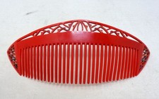 Superbe peigne à cheveux ancien en celluloid - 1930's ART DECO