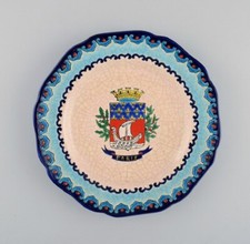 Longwy france assiette - longwy,, art