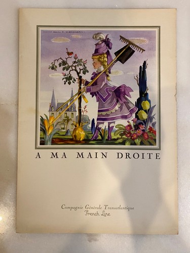 Ancien menu paquebot liberte - menu,