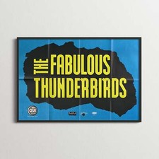 Authentique Rétro Poster - The Fabulous Thunderbirds - La Cigale - 1987