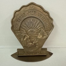 Médaille Plaque Présentoir Sur Terre Et Mer Veillons 248-DL Drago