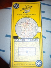 carte michelin 56, Paris Reims