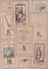 Jeu des 78 Tarots Egyptiens - Divinatoire Etteilla - Z. Lismon - XIXe