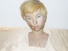 Vintage Vitrine Poupées Tête " Garçon " Mannequin de Vitrine ! Marqué Dieter 122